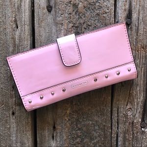 COACH Patent Pink Wallet
